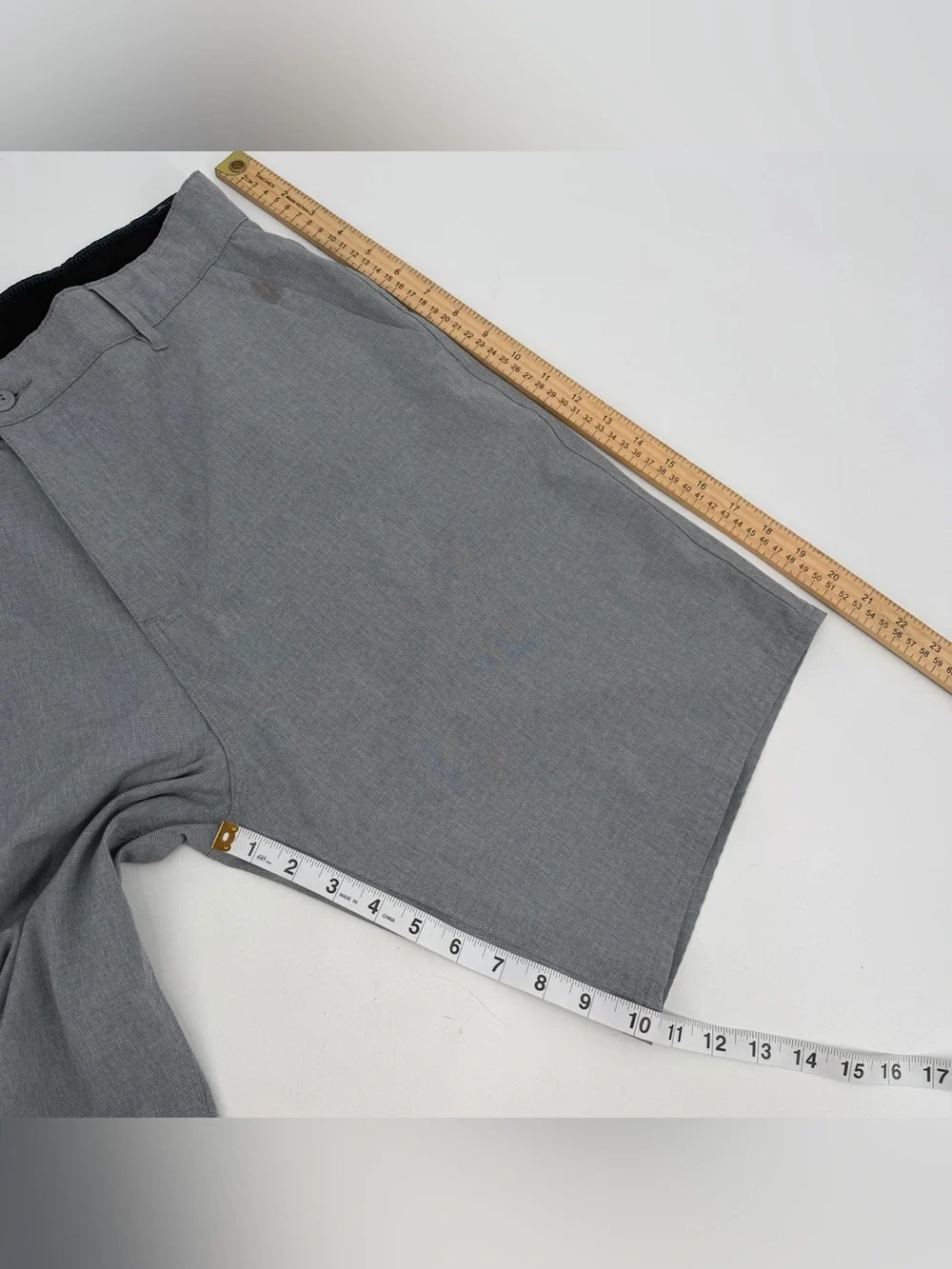 Ron Jon Surf Shop Shorts Mens 38 Hybrid Gray XE9833-RO Beach Casual -spot